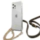 Guess 4G Gold Chain vāciņš iPhone 12 / 12 Pro caurspīdīgs