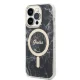 Apple iPhone 14 Pro Max 6.7\'\' Guess Marble MagSafe Case Cover + Charger (GUBPP14XHMEACSK), Black | Telefona Maciņš...
