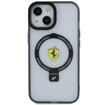 Ferrari iPhone 15 Plus / 14 Plus vāciņš Ring Stand 2023 MagSafe, caurspīdīgs
