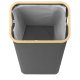 Large Laundry Hamper 100L with Bamboo Frame Storage Basket for Toys, gray