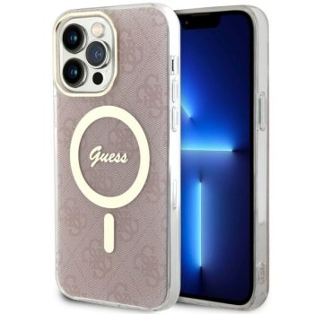 Guess iPhone 14 Pro Max vāciņš 4G MagSafe, rozā