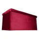 Saliekams velūra pufs ar mantu glabātuvi 77x38x37 cm, bordo