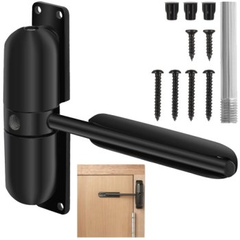 Malatec Door Closer with Arm 25075 for Doors up to 60 kg, Black