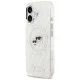 Чехол MagSafe для iPhone 17 Karl Lagerfeld IML с блёстками и логотипом Karl & Choupette...