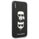 Чехол Karl Lagerfeld Saffiano Karl&Choupette Head для iPhone X/XS Black