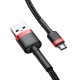 Кабель Micro USB Baseus Cafule 1.5A 2м Красно-черный