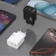 Dudao A26TCEU PD QC 25W GaN USB-A USB-C Wall Charger with USB-C Cable - White