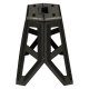 Folding Camping Stool 40 cm, Black