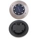 Solar Ground Garden Lights, 8 LED, Warm White, 4 Pcs