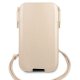 Guess Saffiano Phone Pouch for iPhone 12 / 12 Pro Gold