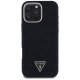 Guess Denim Triangle Logo MagSafe Case for iPhone 16 Pro Black