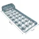 Intex 58894 piepūšamais matracis ar galvas balstu, sudrabains