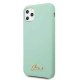 Guess Silicone Vintage Gold Logo vāciņš iPhone 11 Pro, zaļš