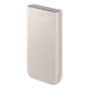 Внешний аккумулятор Samsung EB-P4520XUEGWW 20000 мАч 45W 3x USB-C, бежевый