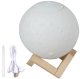 Mājas Ofisa Gaisa Mitrinātājs Difuzors Nakts Lampa, līdz 880 ml, Mēness | Home Office Humidifier Air Purifier...
