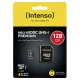 microSDXC atmiņas karte Intenso 128 GB UHS-I Class 10 ar SD adapteri
