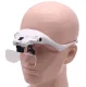 Palielināmās brilles ar LED apgaismojumu DA351, balta
