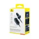 Baseus BackseatPal L1 110W auto lādētājs 3 x USB-A + 3 x USB-C ar 1,5 m pagarinātāju - Melns | Phone Car Charger