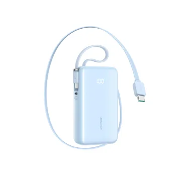 Joyroom JR-PR2L 10000mAh 35W ārējais akumulators ar USB-C kabeļiem, zils