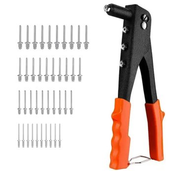 Rokas kniedētājs ar 4 uzgaļiem un 36 kniedēm, 2.4-4.8 mm