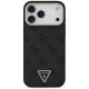 Guess 4G Triangle Logo MagSafe vāciņš iPhone 18 Pro Max un 17 Pro Max, melns ar zeltainu