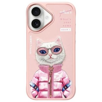 Чехол Nimmy Cool&Cute 2.0 Cat для iPhone 16, Розовый