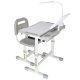 Kids Adjustable Desk and Chair Set with USB LED Lamp for Studying, Grey