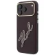 Karl Lagerfeld Smooth Big Resin Signature vāciņš iPhone 18 Pro Max / 17 Pro Max, bordo