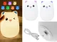 Bērnu Silikona Nakts LED RGB Gaismas Lampa, Kaķis | Kid\'s Silicone Night Light Lamp