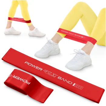 Фитнес-резинка 4Fizjo Mini Power Band, 0.4 мм, 1-3 кг, Красная