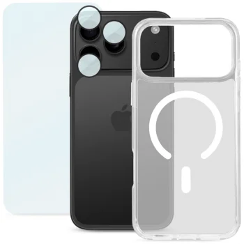 Roobix 3-in-1 Combo aizsargkomplekts iPhone 17 Pro Max (MagSafe vāciņš + stikls + kameras aizsargs)