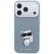 Чехол Karl Lagerfeld Smooth Choupette Sketch MagSafe для iPhone 18 Pro / 17 Pro, светло-голубой