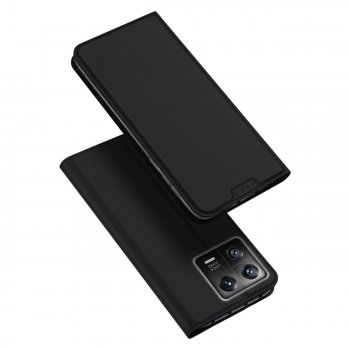 Xiaomi 13 DUX DUCIS Skin Pro Auto-absorbed Leather Cell Phone Case Cover, Black | Telefona Vāciņš Maciņš Apvalks...