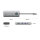 Orico PW11 8in1 USB-C dokstacija, HDMI 4K 60Hz, PD 100W, RJ45, pelēka