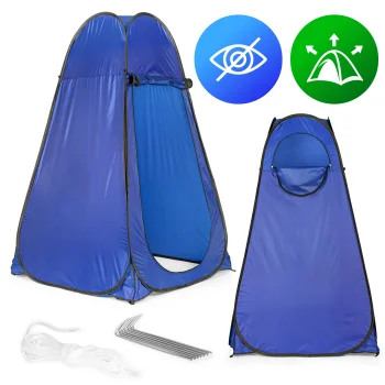 Душевая pop-up палатка MultiGarden 112×112×187 см для кемпинга, синяя