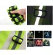 Adjustable reflective harness for running and cycling - black