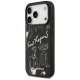 Karl Lagerfeld MagSafe maciņš ar graudainu rakstu un logotipu iPhone 17 Pro – melns | Phone Case Cover