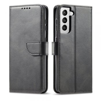 Samsung Galaxy S22+ Plus 5G (SM-S906) Magnet Elegant Bookcase Cover Case, Black | Telefona Vāciņš Maciņš Apvalks...