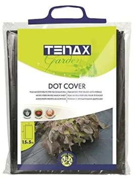 Perforēta mulčēšanas plēve DOT COVER, 1,5 x 5 m, 40 µm, melna