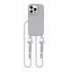 Tech-Protect iPhone 15 Pro vāciņš MagNecklace MagSafe, pelēks