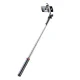 Pašportretu statīvs - trijkājis WH181D-Y1S (1.75m) ar dubultu LED lampu, melns