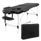 4FIZJO Portable Aluminum Massage Table, 70 cm, Black