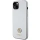 Guess iPhone 15 Plus чехол 4G Strass Metal Logo, серебристый