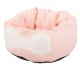 Soft pet bed with raised edges, 32cm, pink, grey, yellow