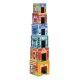 City Stacking Blocks Tower with Wooden Vehicles and Figures 18-Piece Set