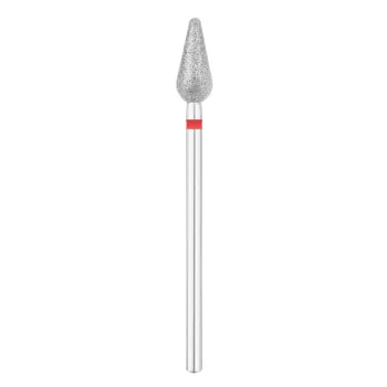 Exo Pro dimanta frēze nagiem, noapaļota lāse, 5.0 mm, sarkana