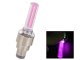 Luminous Valves Caps for Bicycle Nipple (works while moving) pink, 2 pcs.