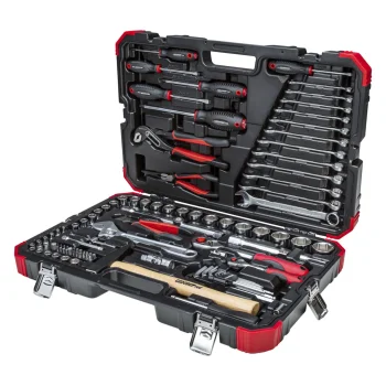 GEDORE red Socket and Tool Set 1/4" + 1/2", 100-Piece