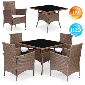 Комплект садовой мебели из техноротанга MultiGarden 4 стула и стол,...