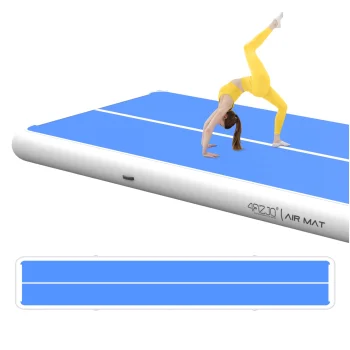 4Fizjo Air Mat PRO akrobātikas celiņš 12 x 2 x 0,3 m ar sūkni, zils